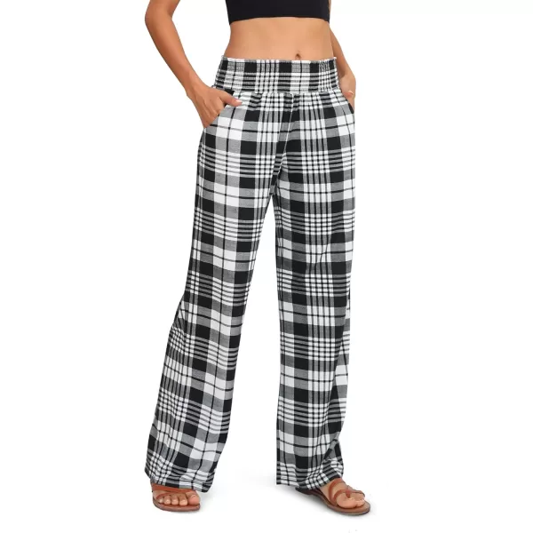 Urban CoCo Womens Boho Palazzo Pants Wide Leg Beach Pants High Waisted Lounge Pants with Pockets32
