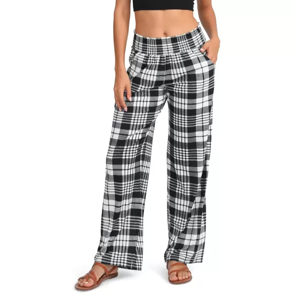 Urban CoCo Womens Boho Palazzo Pants Wide Leg Beach Pants High Waisted Lounge Pants with Pockets32