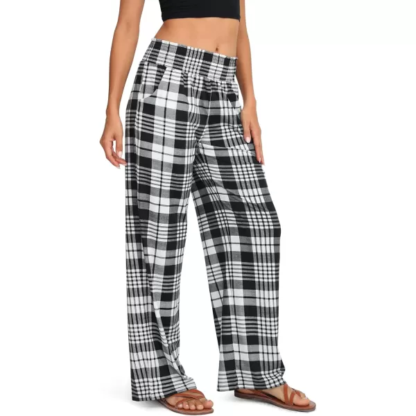 Urban CoCo Womens Boho Palazzo Pants Wide Leg Beach Pants High Waisted Lounge Pants with Pockets32