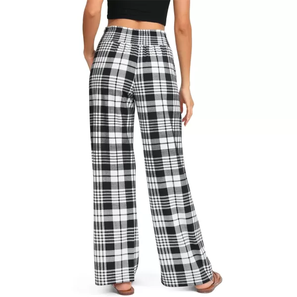 Urban CoCo Womens Boho Palazzo Pants Wide Leg Beach Pants High Waisted Lounge Pants with Pockets32