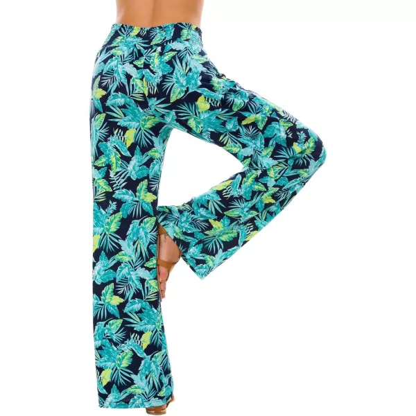 Urban CoCo Womens Boho Palazzo Pants Wide Leg Beach Pants High Waisted Lounge Pants with Pockets4