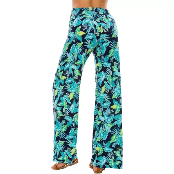 Urban CoCo Womens Boho Palazzo Pants Wide Leg Beach Pants High Waisted Lounge Pants with Pockets4