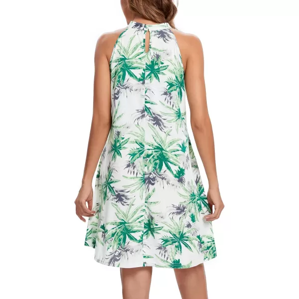 Urban CoCo Womens Sleeveless Halter Dress Summer Basic Tank Midi Dress 2