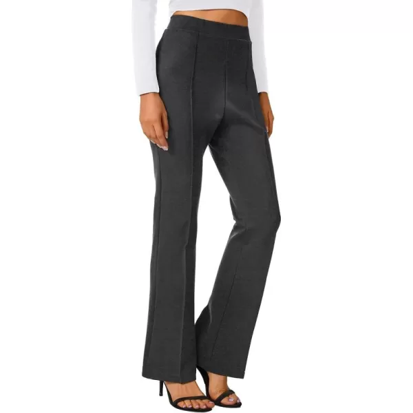 Urban CoCo Stretchy Work Pants Bootcut Yoga Pants Petite Slacks for Office CasualDeep Gray