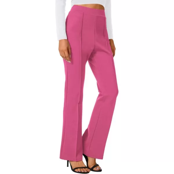 Urban CoCo Stretchy Work Pants Bootcut Yoga Pants Petite Slacks for Office CasualRose
