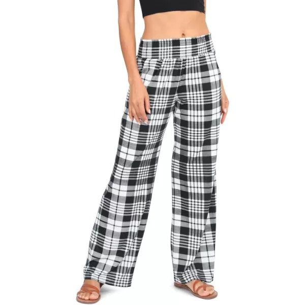 Urban CoCo Womens Boho Palazzo Pants Wide Leg Beach Pants High Waisted Lounge Pants with Pockets32