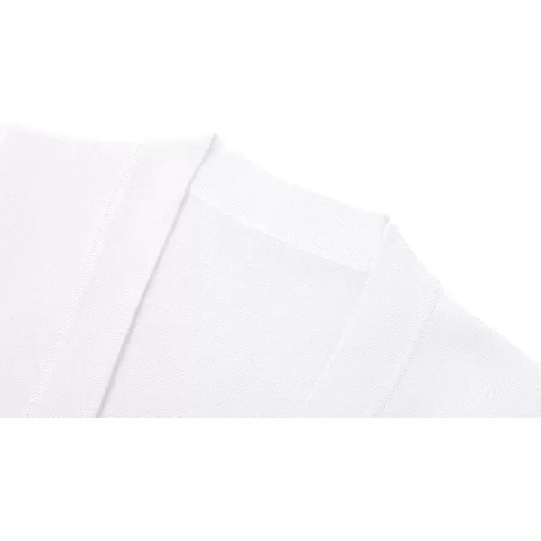 Urban CoCo Womens Long Sleeve Open Front Knit Cardigan SweaterWhite