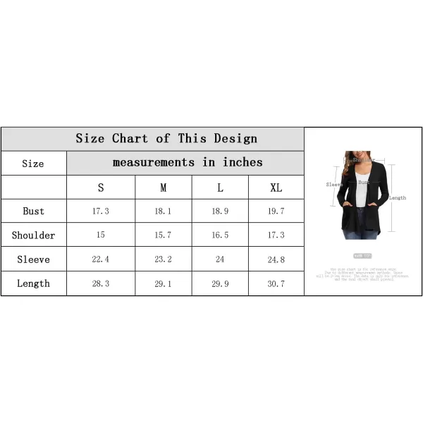 Urban CoCo Womens Long Sleeve Open Front Lightweight Cardigan Sweaters with PocketsRed