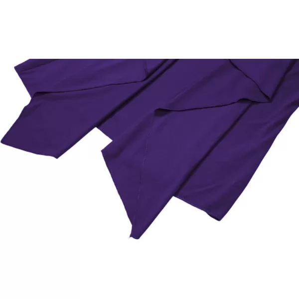 Womens Short Sleeve Draped Open Front Cardigan Lightweight Summer Vest for WomenPurple