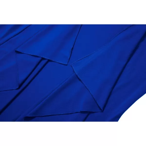 Womens Short Sleeve Draped Open Front Cardigan Lightweight Summer Vest for WomenRoyal Blue