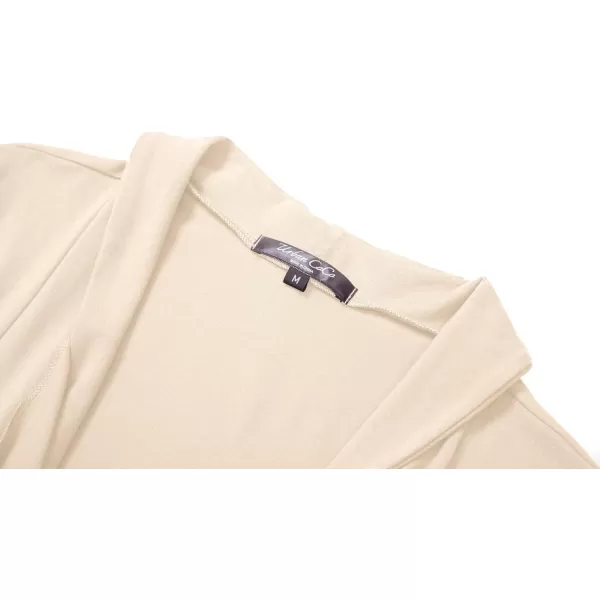 Womens Short Sleeve Draped Open Front Cardigan Lightweight Summer Vest for WomenSilver Mink