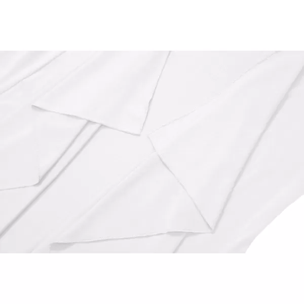 Womens Short Sleeve Draped Open Front Cardigan Lightweight Summer Vest for WomenWhite