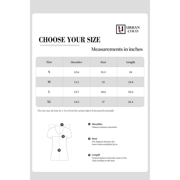 Urban CoCo Womens Basic Slim Fitted Tee Tops Short Sleeve Stretchy Bodycon VNeck Tight TShirtIndigo Blue