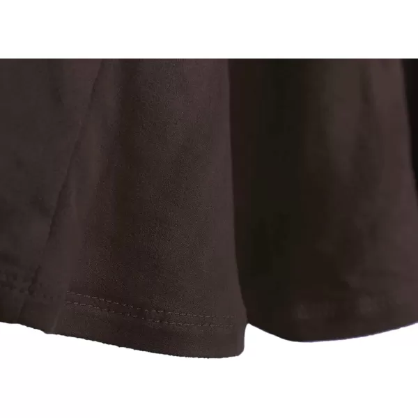 Urban CoCo Womens Vintage Elastic Waist ALine Long Midi SkirtCocoa Brown