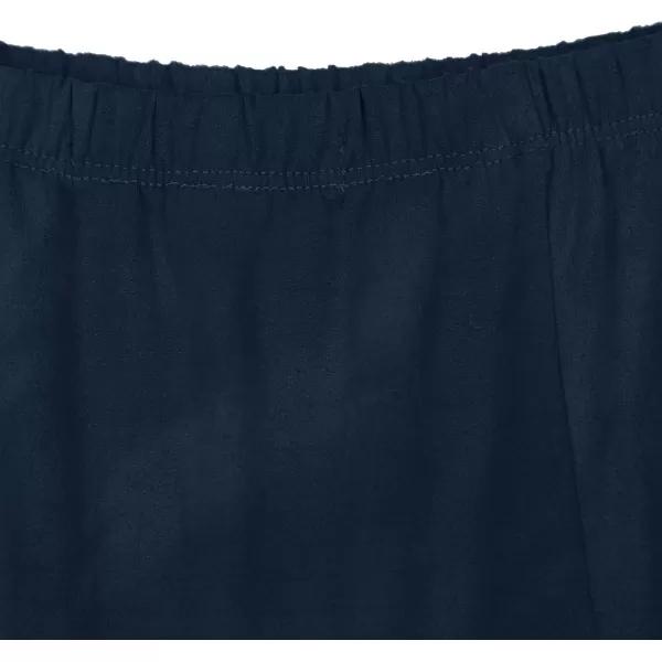 Urban CoCo Womens Vintage Elastic Waist ALine Long Midi SkirtIndigo Blue