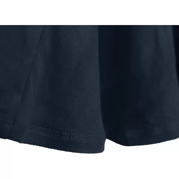 Urban CoCo Womens Vintage Elastic Waist ALine Long Midi SkirtIndigo Blue