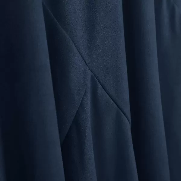 Urban CoCo Womens Vintage Elastic Waist ALine Long Midi SkirtIndigo Blue