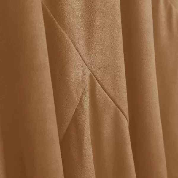 Urban CoCo Womens Vintage Elastic Waist ALine Long Midi SkirtKhaki