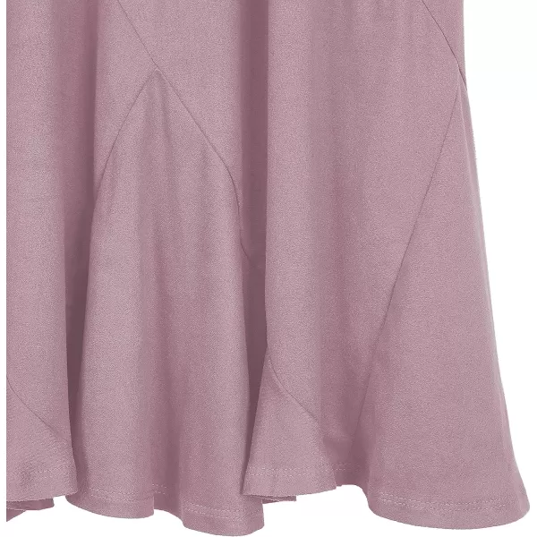 Urban CoCo Womens Vintage Elastic Waist ALine Long Midi SkirtLavender