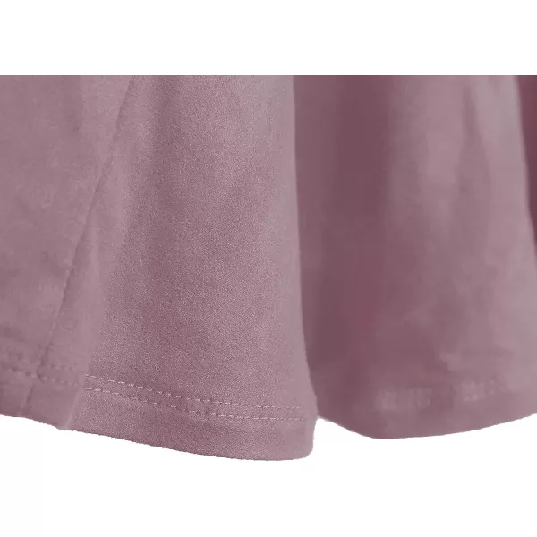 Urban CoCo Womens Vintage Elastic Waist ALine Long Midi SkirtLavender