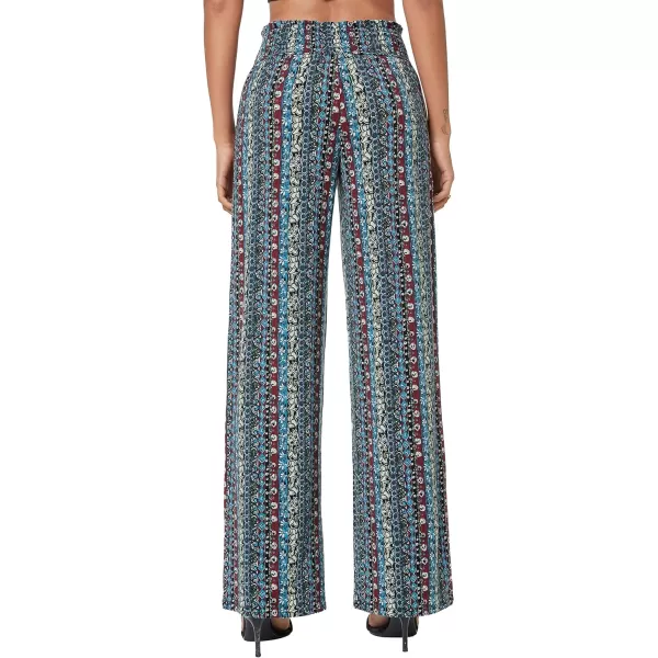 imageUrban CoCo Womens Boho Palazzo Pants Wide Leg Beach Pants High Waisted Lounge Pants with Pockets17