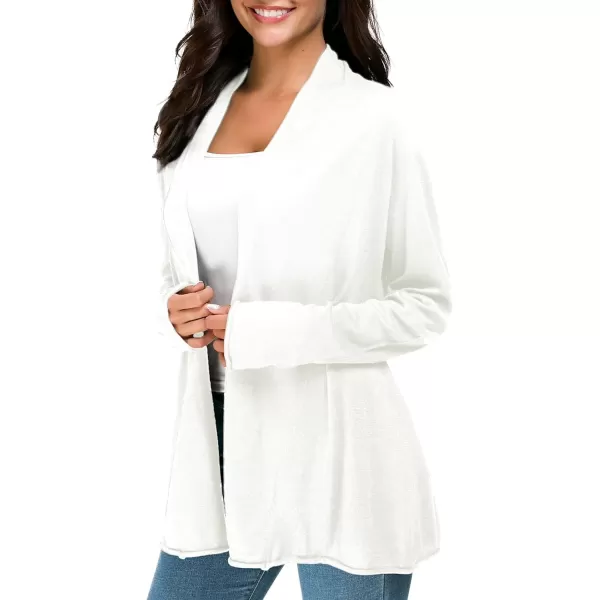 imageUrban CoCo Womens Long Sleeve Open Front Casual Thin CardiganOffwhite