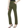 imageUrban CoCo Womens Yoga Dress Pants Stretchy Casual Slacks Straight Leg Work Pants with PocketsArmy Green