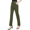 imageUrban CoCo Womens Yoga Dress Pants Stretchy Casual Slacks Straight Leg Work Pants with PocketsArmy Green