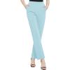 imageUrban CoCo Womens Yoga Dress Pants Stretchy Casual Slacks Straight Leg Work Pants with PocketsBlue