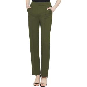 imageUrban CoCo Womens Yoga Dress Pants Stretchy Casual Slacks Straight Leg Work Pants with PocketsArmy Green