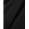 imageUrban CoCo Elastic Waist ALine Long Maxi Skirt Below Knee for WomenBlack
