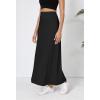 imageUrban CoCo Elastic Waist ALine Long Maxi Skirt Below Knee for WomenBlack
