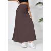imageUrban CoCo Elastic Waist ALine Long Maxi Skirt Below Knee for WomenCoffee