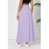 imageUrban CoCo Elastic Waist ALine Long Maxi Skirt Below Knee for WomenLavender