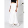 imageUrban CoCo Elastic Waist ALine Long Maxi Skirt Below Knee for WomenWhite