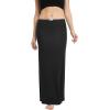 imageUrban CoCo Womens Elastic Waist Long Maxi Skirt Flowy Summer Beach Skirt for VacationBlack