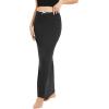imageUrban CoCo Womens Elastic Waist Long Maxi Skirt Flowy Summer Beach Skirt for VacationBlack