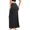 imageUrban CoCo Womens Elastic Waist Long Maxi Skirt Flowy Summer Beach Skirt for VacationBlack