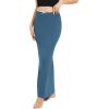 imageUrban CoCo Womens Elastic Waist Long Maxi Skirt Flowy Summer Beach Skirt for VacationSteel Blue