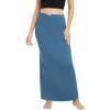 imageUrban CoCo Womens Elastic Waist Long Maxi Skirt Flowy Summer Beach Skirt for VacationSteel Blue