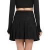 imageUrban CoCo Womens Pleated Mini Skirt Casual High Waisted Tennis Skirts with ShortsBlack