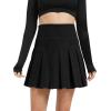 imageUrban CoCo Womens Pleated Mini Skirt Casual High Waisted Tennis Skirts with ShortsBlack