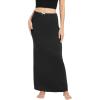 imageUrban CoCo Womens Elastic Waist Long Maxi Skirt Flowy Summer Beach Skirt for VacationBlack