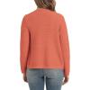 imageUrban CoCo Womens Open Front Cropped Cardigan Sweaters for Women Trendy Crewneck Button Down Knit Sweater JacketCoral Pink
