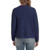 imageUrban CoCo Womens Open Front Cropped Cardigan Sweaters for Women Trendy Crewneck Button Down Knit Sweater JacketNavy Blue
