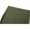 imageUrban CoCo Womens High Waist Stretch Ribbed Knit Pencil Skirt Midi Length with Side Slit Office Work Bodycon StyleArmy Green