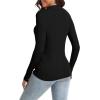 imageUrban CoCo Womens Long Sleeve Button Up Sweater Polo Shirt Collared Knit Cardigan SweatersBlack