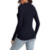 imageUrban CoCo Womens Long Sleeve Button Up Sweater Polo Shirt Collared Knit Cardigan SweatersNavy Blue