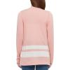image:imageUrban CoCo Womens Lightweight Long Sleeve Irregular Open Front Cardigan Striped Knit Sweaters