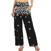 image:imageUrban CoCo Womens Elastic High Waist Boho Floral Print Pants Palazzo Wide Leg Lounge Pants